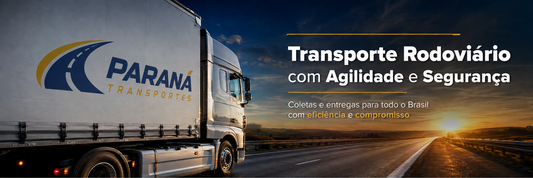 Caminhão SP Express em transporte rodoviário